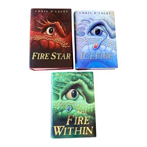 The Last Dragon Chronicles Lot Set Books 1-3 Chris D'Lacey Hardcover 1st Ed - Picture 1 of 16
